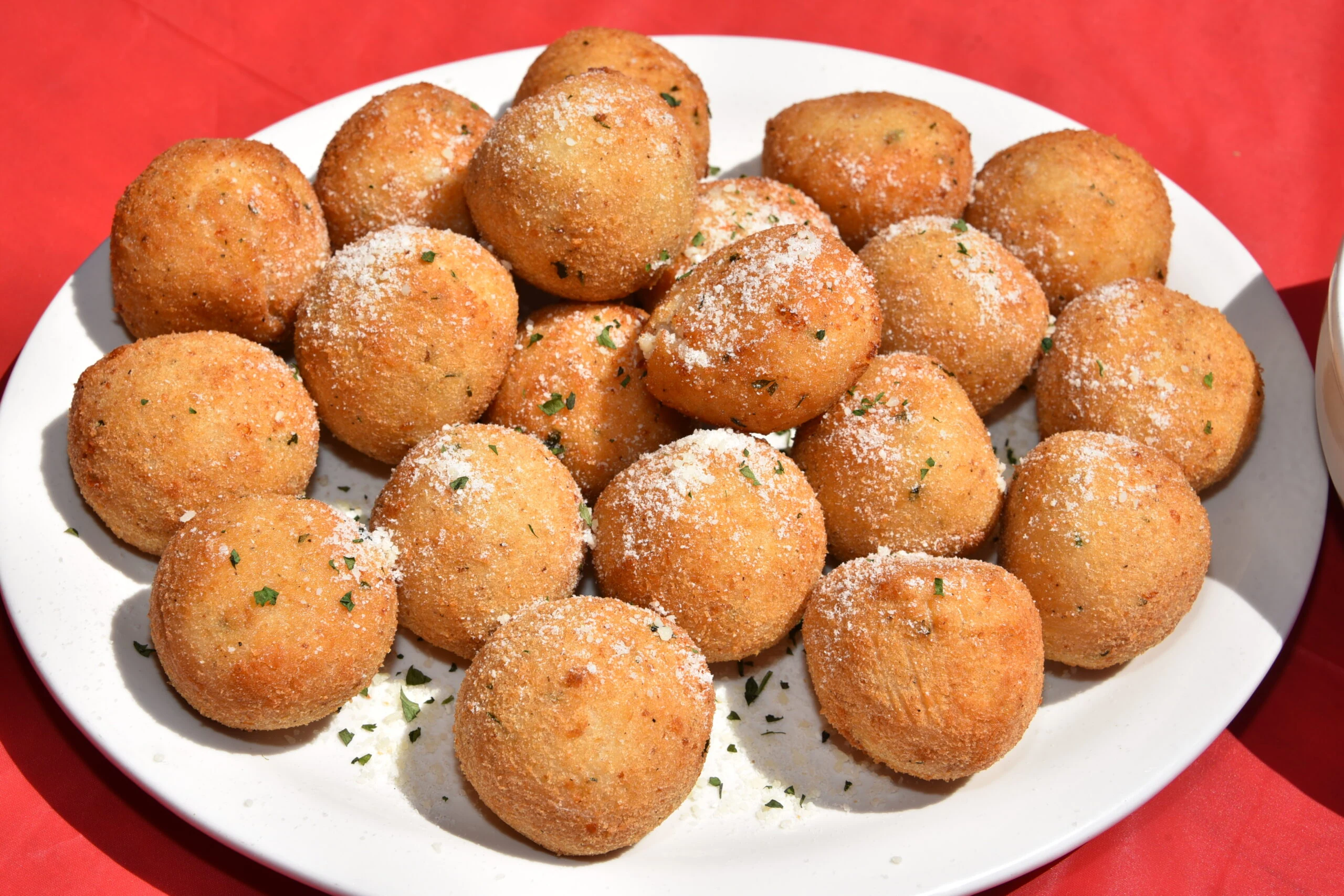 Arancini — golden fried rice balls