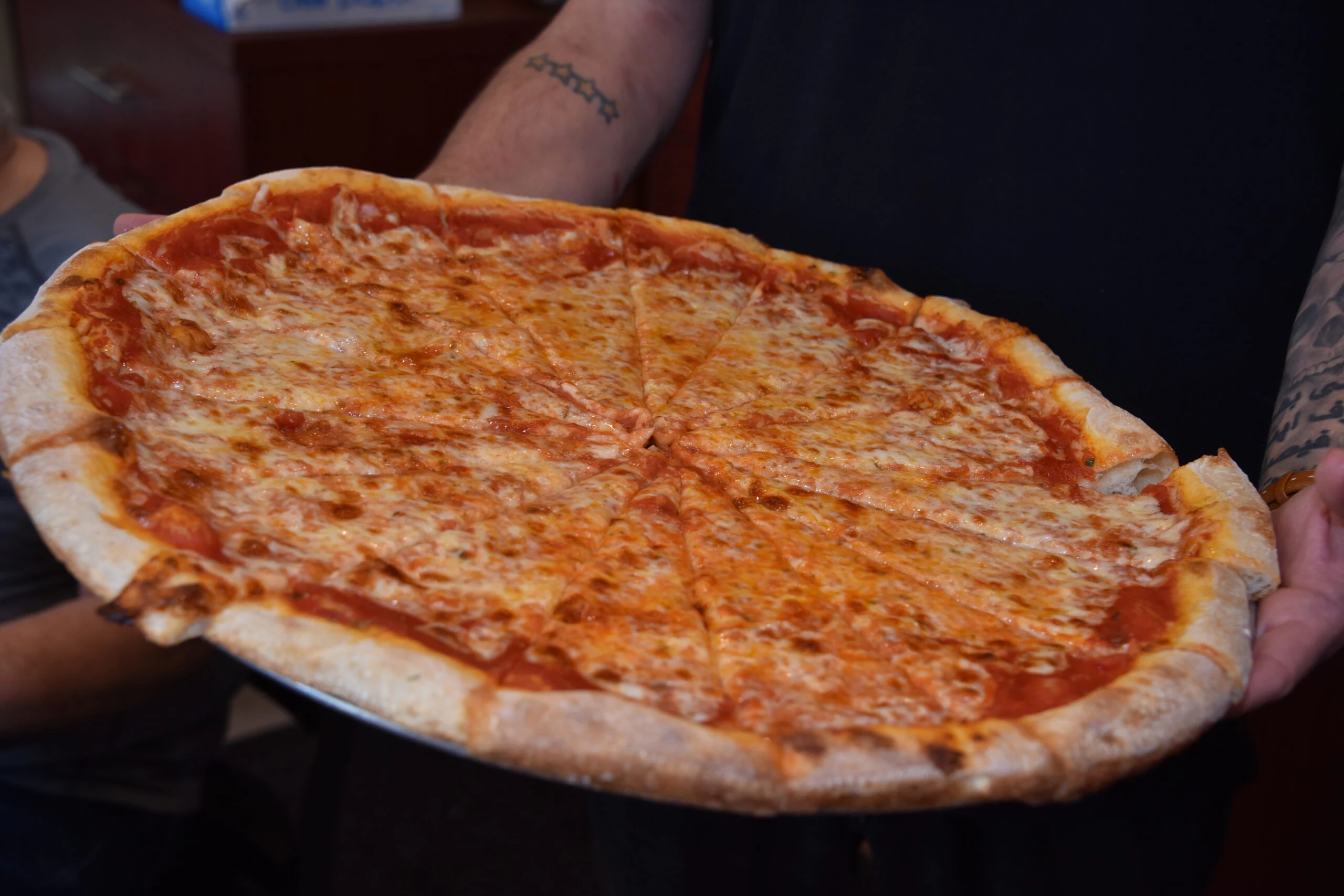 Wood-fired pies at Mario's Cucina