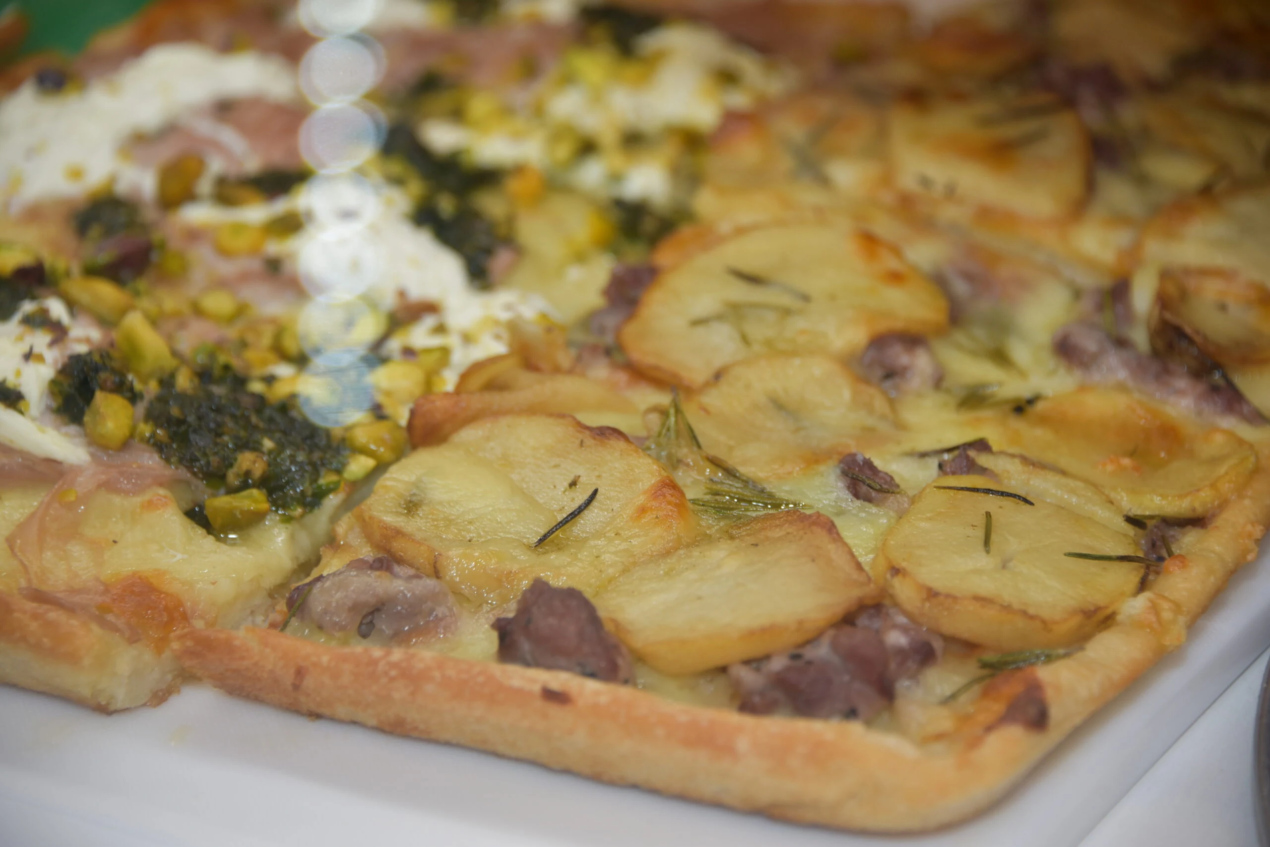 Potato rosemary pizza
